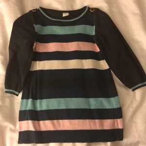 Egg Baby striped sweater dress, size 2.